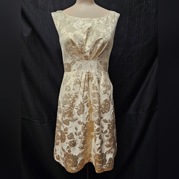 Kate Spade Metallic Gold Dress - Picture 1 of 9
